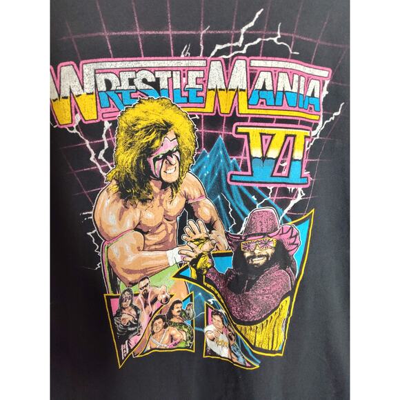 WrestleMania VI Retro 2021 Remake Graphic T Shirt 2X - Picture 3 of 7